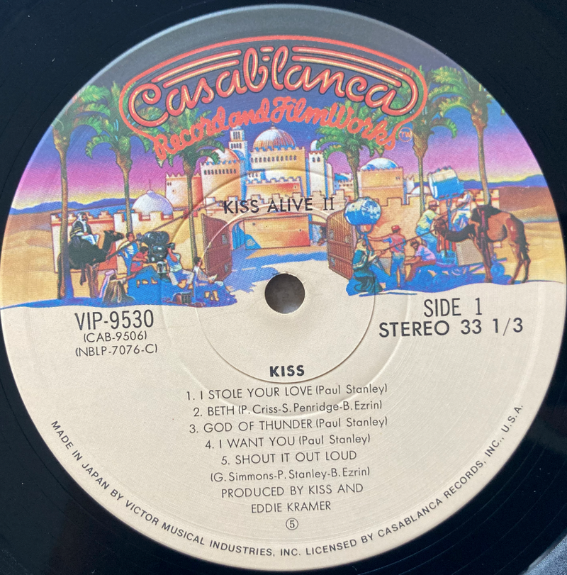 【ロック・エンターテインメントの極致】 KISS（キッス） / Alive II（Casablanca / VIP-9529 / Japan / 1977）2LP