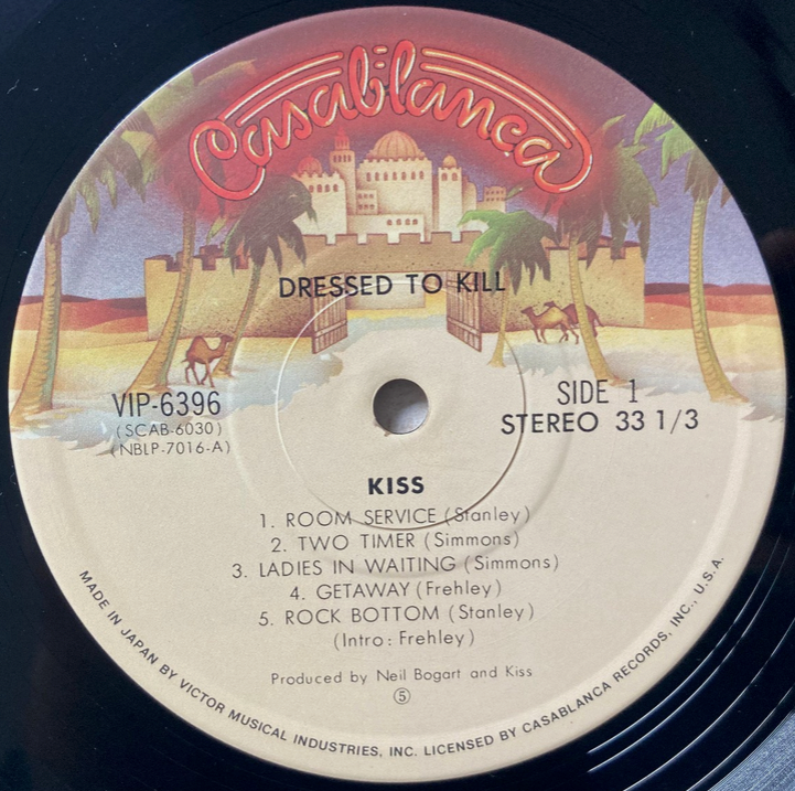 【ロック名盤】KISS『Dressed To Kill』国内盤 帯付き / CASABLANCA VIP-6396