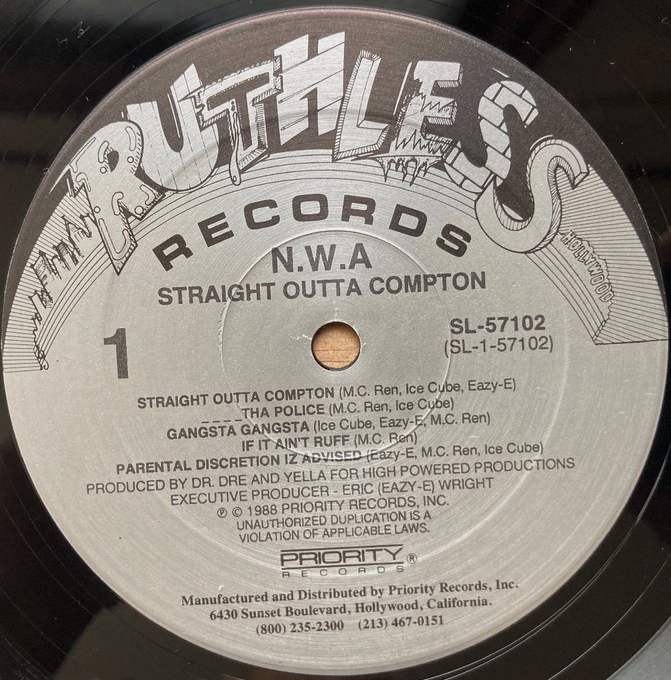 【西海岸ヒップホップの原点】Eazy-E – Eazy-Duz-It / Ruthless Records SL 57100 (US Original / 1988)