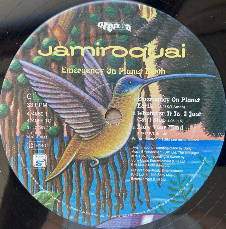【アシッドジャズ革命の幕開け】Jamiroquai / Emergency On Planet Earth（Sony Soho Square / 1993 / UK Original / LP）