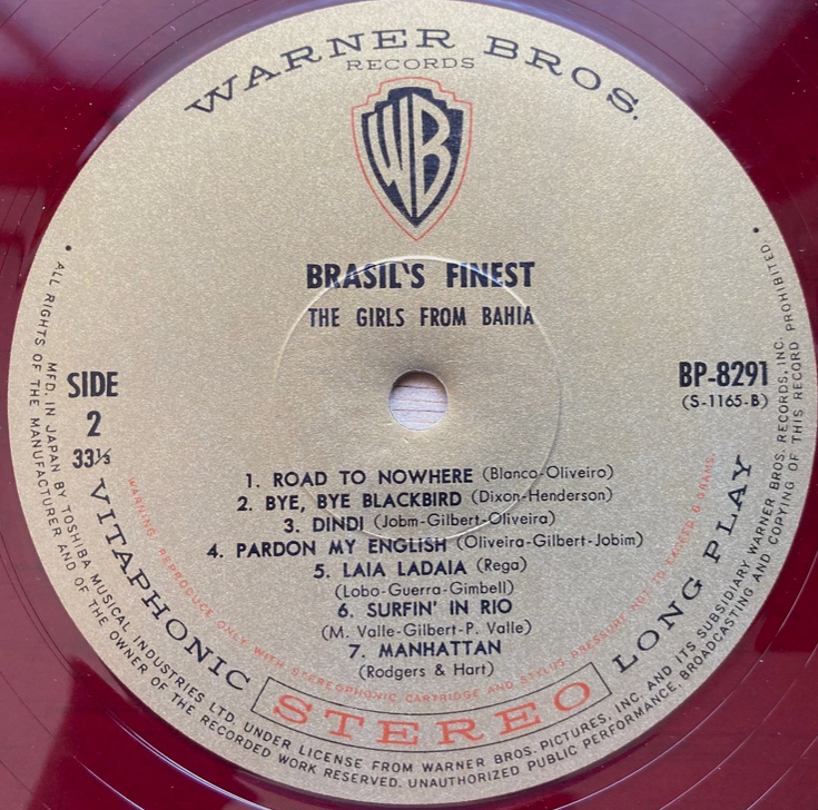 【サンバの華やぎとハーモニーの魔法】The Girls From Bahia / Brasil’s Finest / Warner Bros. Records / BP-8291 / Japan