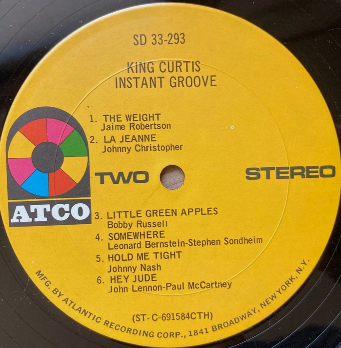 【グルーヴ職人が刻むソウルの真髄】King Curtis / Instant Groove / ATCO / US盤 / 1970s