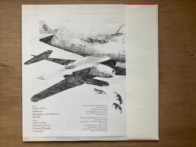 BLUE OYSTER CULT SECRET TREATIES CBS/SONY SOPM126 Japan OBI INSERT VINYL LP1