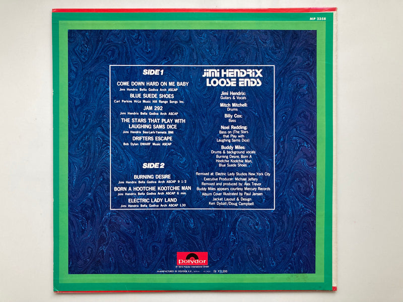 JIMI HENDRIX LOOSE ENDS POLYDOR MP2358 JAPAN VINYL LP1