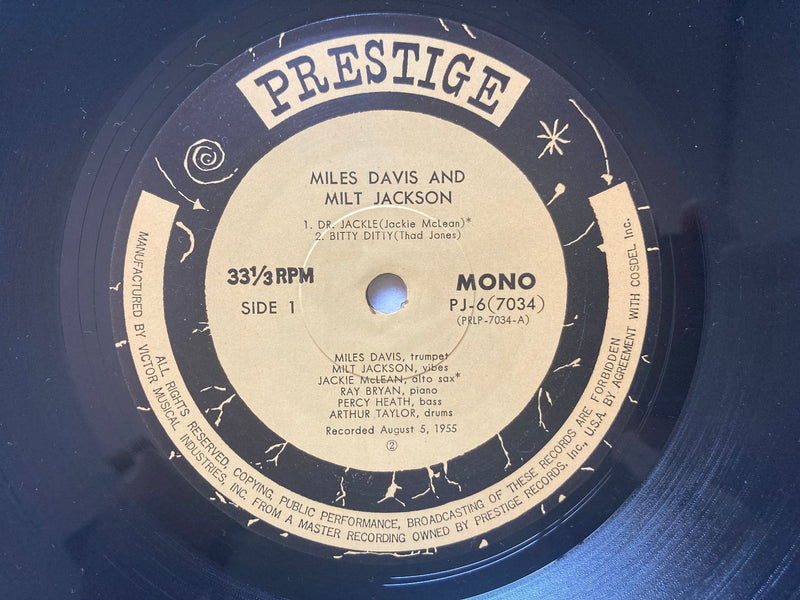 Miles Davis And Milt Jackson Quintet / Sextet Prestige PJ-6-7034 Japan LP OBI2