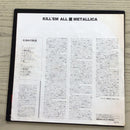 METALLICA KILL EM ALL Japan LP Record K25P-4382