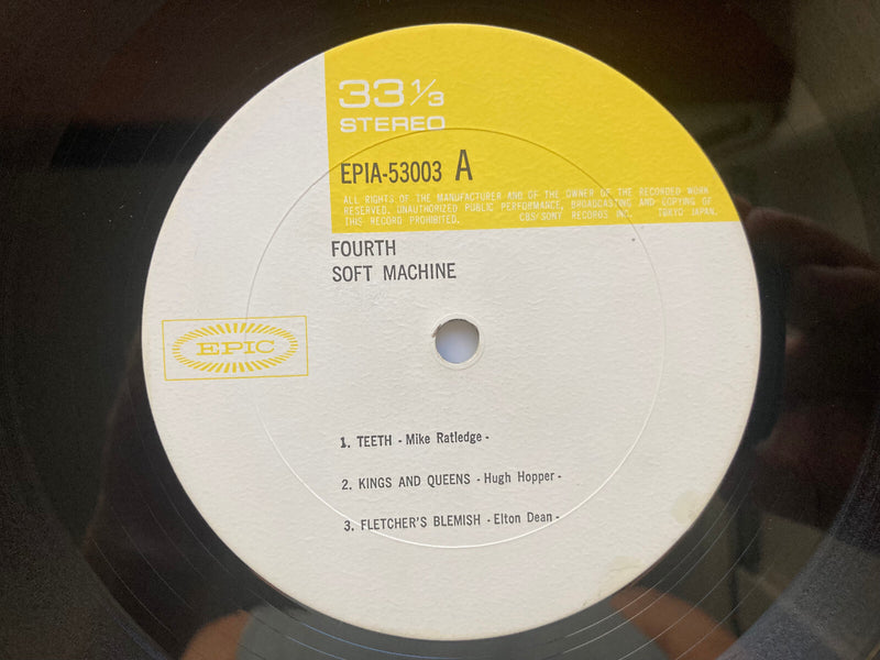SOFT MACHINE FOURTH EPIC EPIA53003 JAPAN VINYL LP4