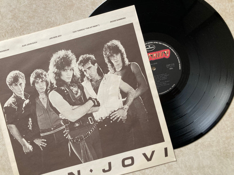 Bon Jovi - Bon Jovi Runaway at Dawn/Debut LP 1984 Mercury 25PP-119 w/OBI Japan2