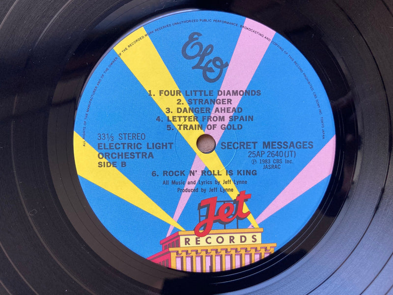 ELECTRIC LIGHT ORCHESTRA SECRET MESSAGES JET 25AP 2640 with OBI Japan LP Vinyl3