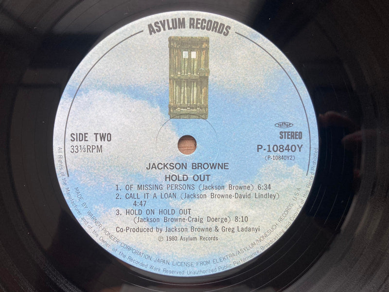 JACKSON BROWNE HOLD OUT ASYLUM P10840Y JAPAN OBI VINYL LP3