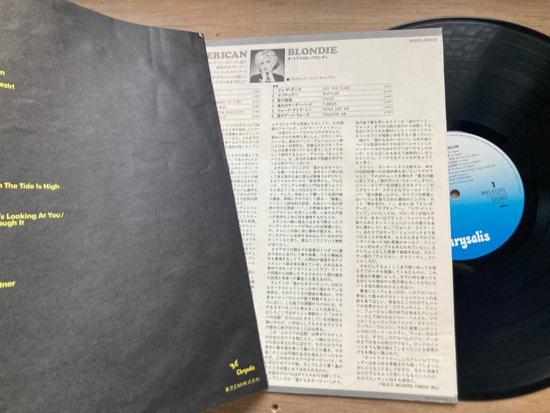 BLONDIE AUTOAMERICAN WWS-91004 with OBI Japan LP Vinyl with Sample EP / Call Me2