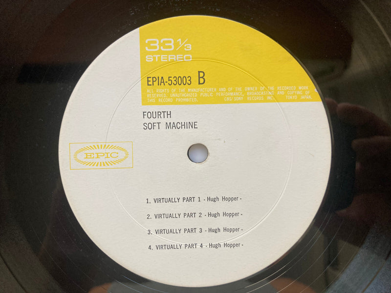 SOFT MACHINE FOURTH EPIC EPIA53003 JAPAN VINYL LP5