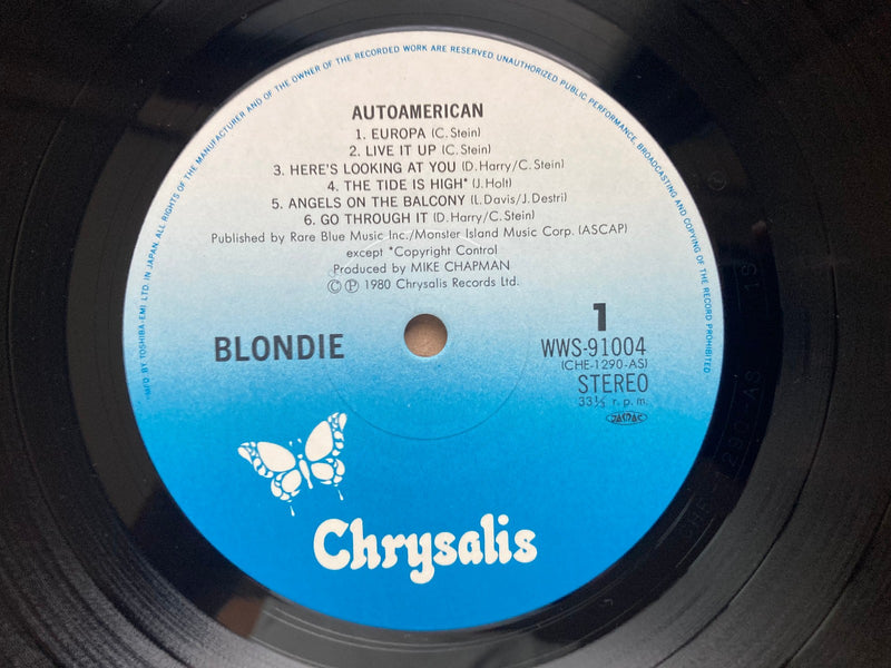 BLONDIE AUTOAMERICAN WWS-91004 with OBI Japan LP Vinyl with Sample EP / Call Me3