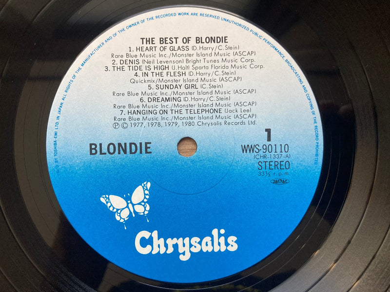 Blondie The Best Of Blondie Chrysalis WWS-90110 Japan VINYL LP OBI3
