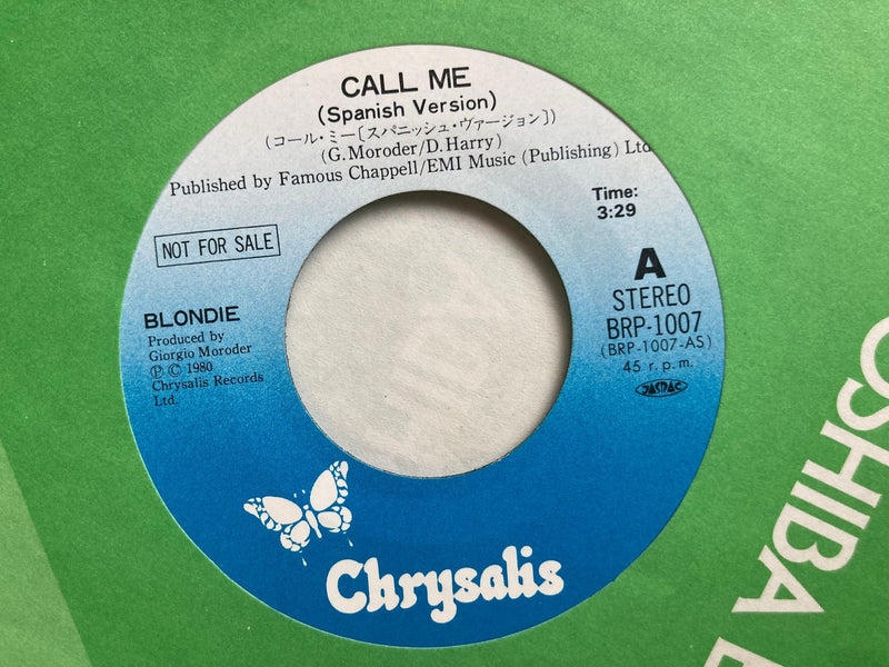 BLONDIE AUTOAMERICAN WWS-91004 with OBI Japan LP Vinyl with Sample EP / Call Me4