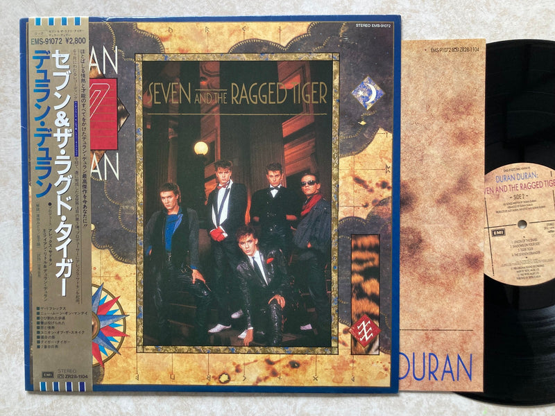 LP/デュラン・デュラン/セブン&ザ・ラグド・タイガーEMS-91072帯w64 Duran Duran Seven And The Ragged Tiger EMI EMS-91072 Japan VINYL LP OB
