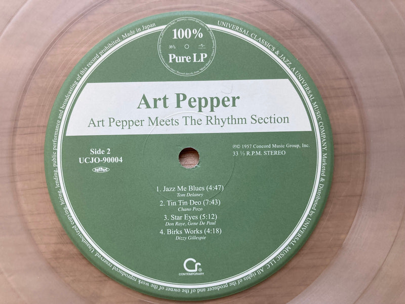 Art Pepper – Art Pepper Meets The Rhythm Section  Contemporary Records  UCJO-92