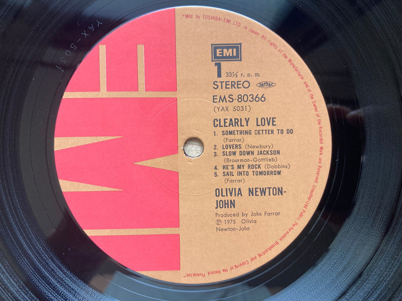 OLIVIA NEWTON-JOHN CLEARLY LOVE - EMI EMS-80366 Japan LP4