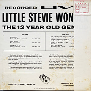 STEVIE WONDER / 12YEAR OLD GENIUS / MOTOWN / SWX-6104