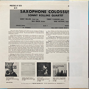 SONNY ROLLINS / SAXPHONE COLOSSUS / PRESTIGE / SMJ-6501